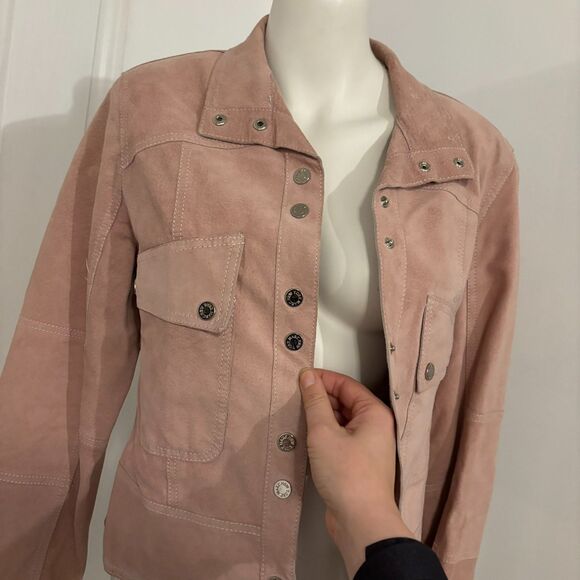 Marc New York Jackets & Blazers - Marc New York Andrew Marc size Medium Dusty Light Pink 100% Leather Jacket